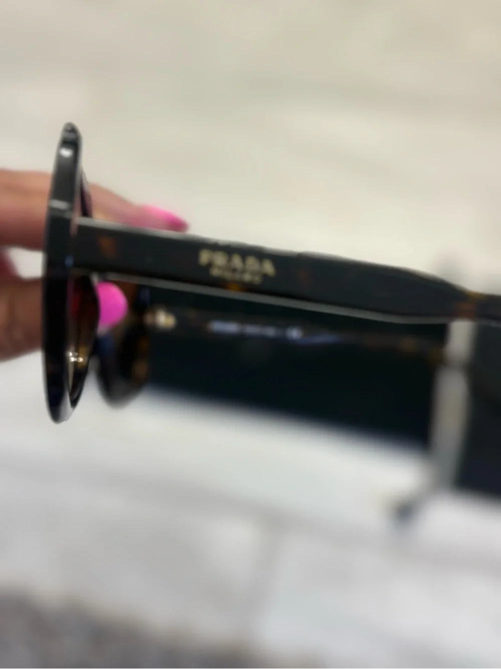 Prada Tortoiseshell Frame Brown-Black Lens Women's Sunglasses